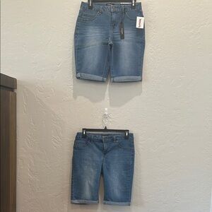 d. Jeans - Bermuda (2 Pair) Size 8
